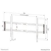 Picture of Neomounts WL30-550BL18 TV mount wall 43-86" - ultra-flat - easy install