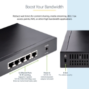 Picture of StarTech.com Unmanaged 2.5G Switch - 5 Port Gigabit Switch - 2.5GBASE-T Unmanaged Ethernet Switch - Ethernet Splitter - Din Rail or Wall Mount - Multi-Gigabit - Auto-MDIX - 9K Jumbo