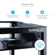 Picture of StarTech.com Unmanaged 2.5G Switch - 5 Port Gigabit Switch - 2.5GBASE-T Unmanaged Ethernet Switch - Ethernet Splitter - Din Rail or Wall Mount - Multi-Gigabit - Auto-MDIX - 9K Jumbo