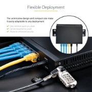 Picture of StarTech.com Unmanaged 2.5G Switch - 5 Port Gigabit Switch - 2.5GBASE-T Unmanaged Ethernet Switch - Ethernet Splitter - Din Rail or Wall Mount - Multi-Gigabit - Auto-MDIX - 9K Jumbo