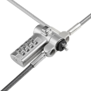 Picture of StarTech.com Universal Laptop Lock 6.6ft (2m), Security Cable For Notebook Compatible With Noble Wedge®/Nano/K-Slot; Keyless Combination Locking Cable, Anti-Theft Cut-Resistant Steel Cable