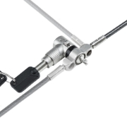 Picture of StarTech.com Universal Laptop Lock 6.6ft (2m), Security Cable For Notebooks Compatible With Noble Wedge/Nano/K-Slot, Keyed Locking Cable, Anti-Theft Cut-Resistant Carbon Steel Cable