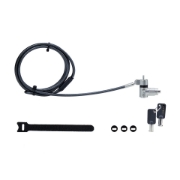 Picture of StarTech.com Universal Laptop Lock 6.6ft (2m), Security Cable For Notebooks Compatible With Noble Wedge/Nano/K-Slot, Keyed Locking Cable, Anti-Theft Cut-Resistant Carbon Steel Cable