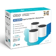 Picture of TP-Link DECO X55 (3-Pack) Dual-band (2.4 GHz / 5 GHz) Wi-Fi 6 (802.11ax) White Internal