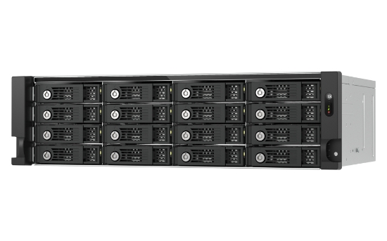 Picture of QNAP TL-R1600PES-RP storage drive enclosure HDD/SSD enclosure Black, Grey 2.5/3.5"