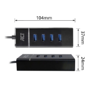 Picture of ACT USB-C hub 3.0 4 port, USB-A