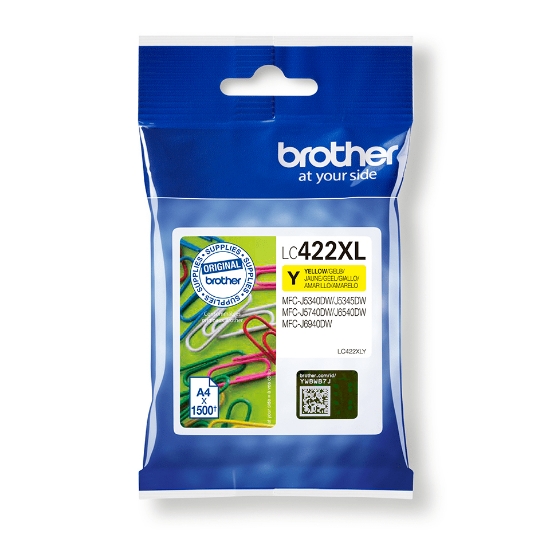 Picture of Brother LC-422XLY ink cartridge 1 pc(s) Original Yellow
