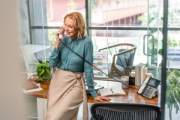 Picture of POLY Edge E500 IP Phone and PoE-enabled