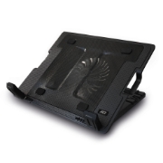 Picture of ACT Laptop stand, with fan, 5 positions height adjustable, 2-port hub