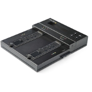 Picture of StarTech.com Standalone M.2 SATA & M.2 NVMe Duplicator and Eraser - HDD/SSD Cloner/Wiper for M.2 PCIe AHCI/NVMe, M.2 SATA, 2.5/3.5" SATA Drives - External Hard Drive Eraser/Duplicator, TAA