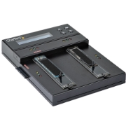 Picture of StarTech.com Standalone M.2 SATA & M.2 NVMe Duplicator and Eraser - HDD/SSD Cloner/Wiper for M.2 PCIe AHCI/NVMe, M.2 SATA, 2.5/3.5" SATA Drives - External Hard Drive Eraser/Duplicator, TAA