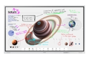 Picture of Samsung WM75B interactive whiteboard 190.5 cm (75") 3840 x 2160 pixels Touchscreen Grey, White