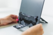 Picture of BakkerElkhuizen Ergo-Q Hybrid Pro Laptop stand Black, Dark Grey 40.6 cm (16")