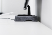 Picture of BakkerElkhuizen Q-Riser 50 Circular 76.2 cm (30") Desk Grey