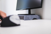 Picture of BakkerElkhuizen Q-Riser 50 Circular 76.2 cm (30") Desk Grey