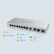 Picture of Zyxel XGS1010-12-ZZ0102F network switch Unmanaged Gigabit Ethernet (10/100/1000) Grey