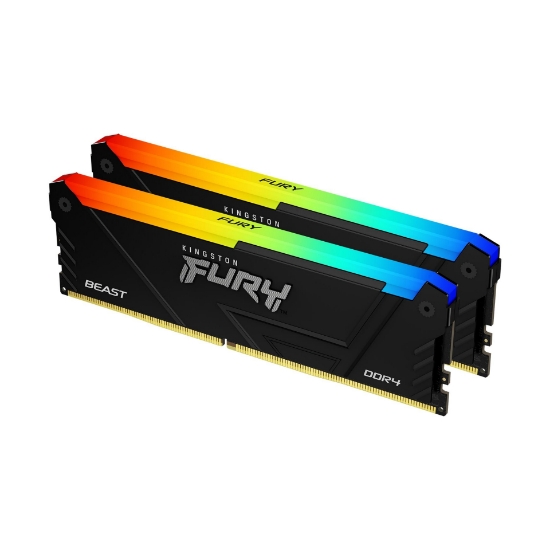 Picture of Kingston Technology FURY Beast 16GB 3200MT/s DDR4 CL16 DIMM (Kit of 2) RGB