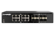 Picture of QNAP QSW-3216R-8S8T network switch Unmanaged L2 10G Ethernet (100/1000/10000) Black