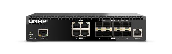 Picture of QNAP QSW-M3212R-8S4T network switch Managed 10G Ethernet (100/1000/10000) 1U