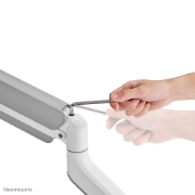 Picture of Neomounts DS70PLUS-450WH1 Monitor arm 17-49" - gas spring - Topfix - 180°-stop