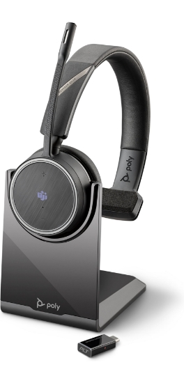 Picture of POLY Voyager 4210 Headset Wireless Head-band Office/Call center Bluetooth Black