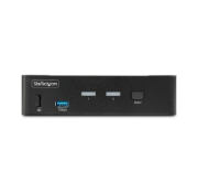 Picture of StarTech.com 2-Port DisplayPort KVM Switch, 8K 60Hz / 4K 144Hz, Single Display, DP 1.4, 2x USB 3.0 Ports, 4x USB 2.0 HID Ports, Push-Button & Hotkey Switching, TAA Compliant - OS Independent, Metal Housing