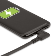 Picture of StarTech.com 1.6ft (50cm) Rugged Right Angle USB-C Cable, USB 3.2 Gen 2 (10 Gbps), Full-Featured USB C to C Data transfer Cable, 4K 60Hz DP Alt Mode, 100W Power Delivery - 90 Degree USB Type-C Cable