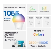 Picture of TP-Link Tapo Smart WiFi Light Bulb, Multicolor