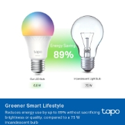 Picture of TP-Link Tapo Smart WiFi Light Bulb, Multicolor