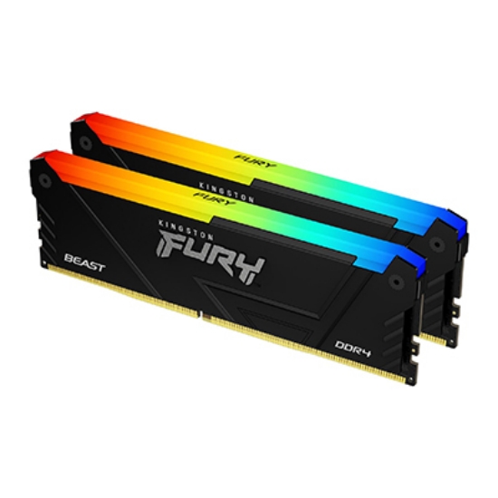 Picture of Kingston Technology FURY Beast 64GB 3600MT/s DDR4 CL18 DIMM (Kit of 2) RGB