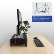 Picture of ACT Monitor stand extra wide with two drawers, adjustable height