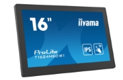 Picture of iiyama T1624MSC-B1 Signage Display Interactive flat panel 39.6 cm (15.6") LCD 450 cd/m² Full HD Black Touchscreen 24/7