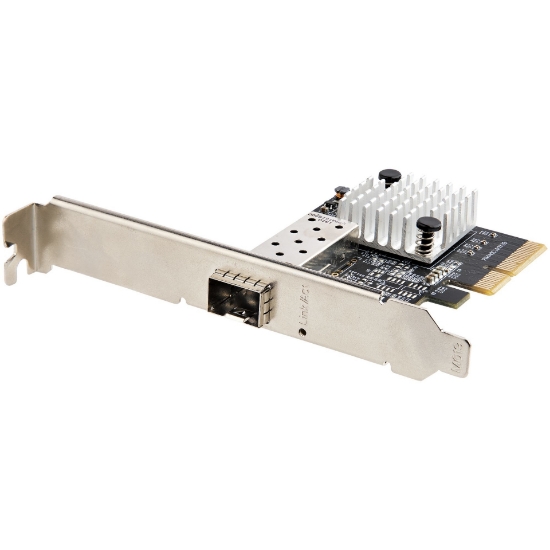 Picture of StarTech.com 10G PCIe SFP+ Card - Single SFP+ Port Network Adapter - Open SFP+ for MSA-Compliant Modules/Direct-Attach Cables - 10 Gigabit Fiber PCIe NIC - PCI Express SFP+ Network Card