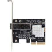 Picture of StarTech.com 10G PCIe SFP+ Card - Single SFP+ Port Network Adapter - Open SFP+ for MSA-Compliant Modules/Direct-Attach Cables - 10 Gigabit Fiber PCIe NIC - PCI Express SFP+ Network Card
