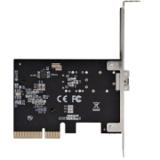 Picture of StarTech.com 10G PCIe SFP+ Card - Single SFP+ Port Network Adapter - Open SFP+ for MSA-Compliant Modules/Direct-Attach Cables - 10 Gigabit Fiber PCIe NIC - PCI Express SFP+ Network Card
