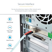 Picture of StarTech.com 10G PCIe SFP+ Card - Single SFP+ Port Network Adapter - Open SFP+ for MSA-Compliant Modules/Direct-Attach Cables - 10 Gigabit Fiber PCIe NIC - PCI Express SFP+ Network Card