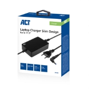 Picture of ACT Slim size laptop charger 90W (for laptops up to 17.3 inch)