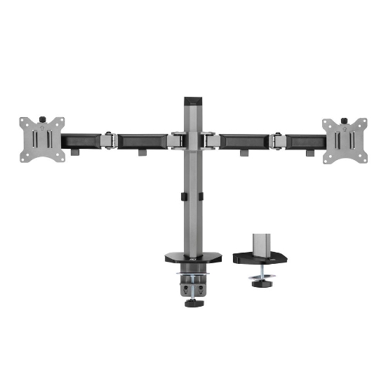 Picture of ACT Monitor arm 32" office, silver, 2 monitors