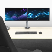 Picture of ACT Monitor arm 32" office, silver, 2 monitors