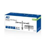 Picture of ACT Monitor arm 32" office, silver, 2 monitors