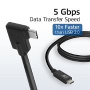 Picture of ACT USB 3.0 angled cable, USB-C, 2 meters