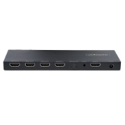 Picture of StarTech.com 4-Port HDMI Splitter, 4K 60Hz HDMI 2.0 Video, 4K HDMI Splitter w/ Built-in Scaler, HDMI Splitter 1 In 4 Out, 3.5mm/Optical Audio Port, HDMI Display/Output Splitter