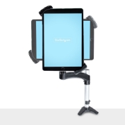 Picture of StarTech.com VESA Mount Adapter for Tablets 7.9 to 12.5in - Up to 2kg (4.4lb) - 75x75/100x100 VESA Patterns - Universal Anti-Theft Tablet VESA Mount Clamp - Secure Tablet Mount - Black