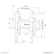 Picture of Neomounts WL30S-850BL12 TV mount wall 24-65" - fixed - lockable - fast installation