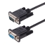 Picture of StarTech.com 3m RS232 Serial Null Modem Cable, Crossover Serial Cable w/Al-Mylar Shielding, DB9 Serial COM Port Cable Female to Male, Compatible w/DTE Devices, Black, F/M