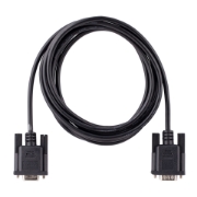 Picture of StarTech.com 3m RS232 Serial Null Modem Cable, Crossover Serial Cable w/Al-Mylar Shielding, DB9 Serial COM Port Cable Female to Male, Compatible w/DTE Devices, Black, F/M