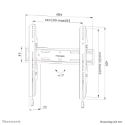 Picture of Neomounts WL30S-850BL14 TV mount wall 32-75" - fixed - lockable - fast installation