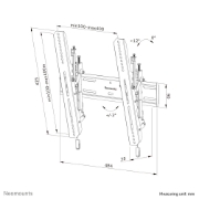 Picture of Neomounts WL35S-850BL14 TV mount wall 32-75" - tiltable - lockable - fast installation
