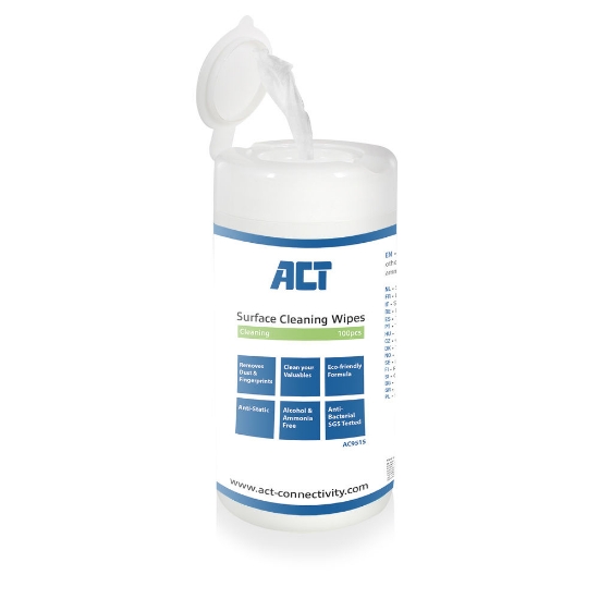 Picture of ACT Surface Cleaning Wipes, 100st
