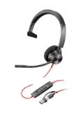 Picture of POLY Blackwire 3310 Monaural USB-C Headset +USB-C/A Adapter